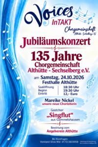 135 Jahre Chorgemeinschaft Althütte-Sechselberg – ein Jubiläum, das klingt!
